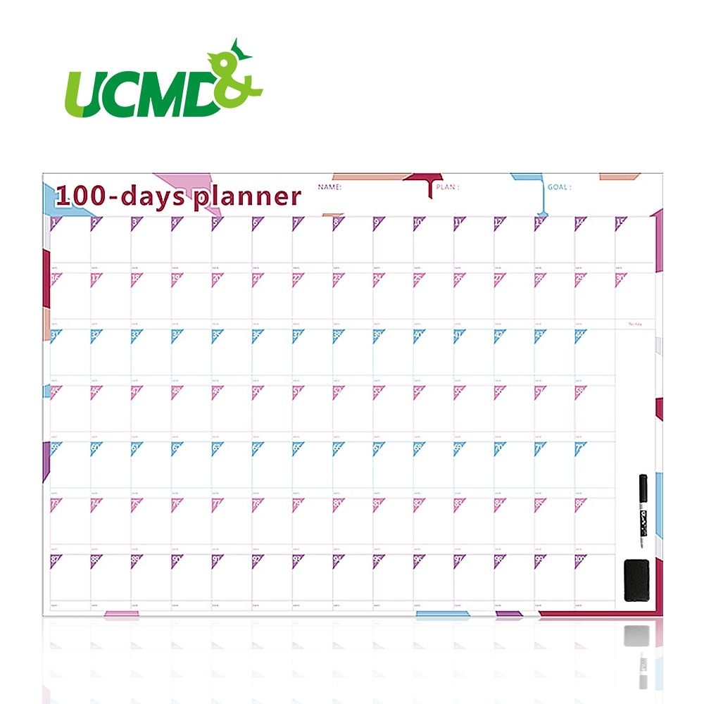 100 day countdown calendar 100 days annual learning schedule