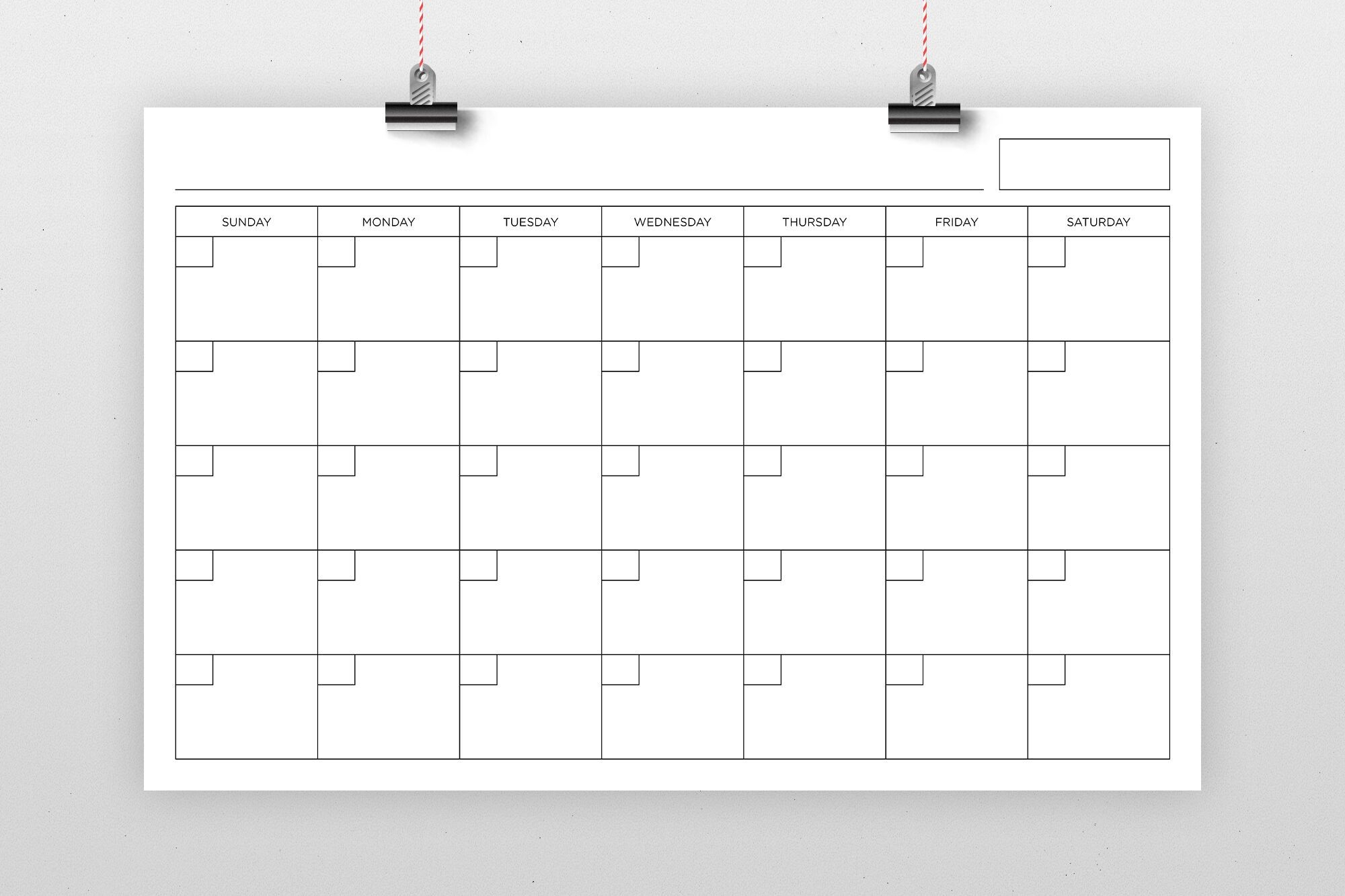 11x17 inch blank calendar page templaterunning with