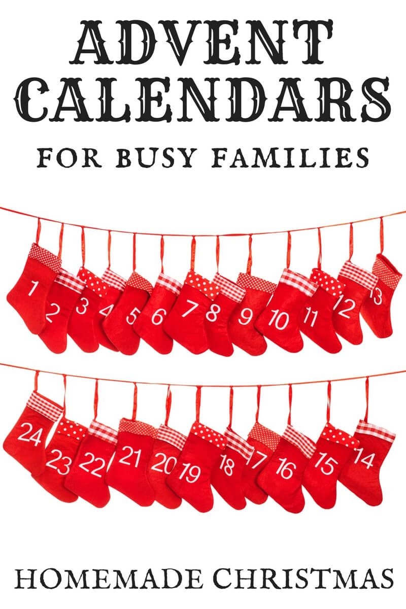 14 advent calendar ideas for busy families | little bins for