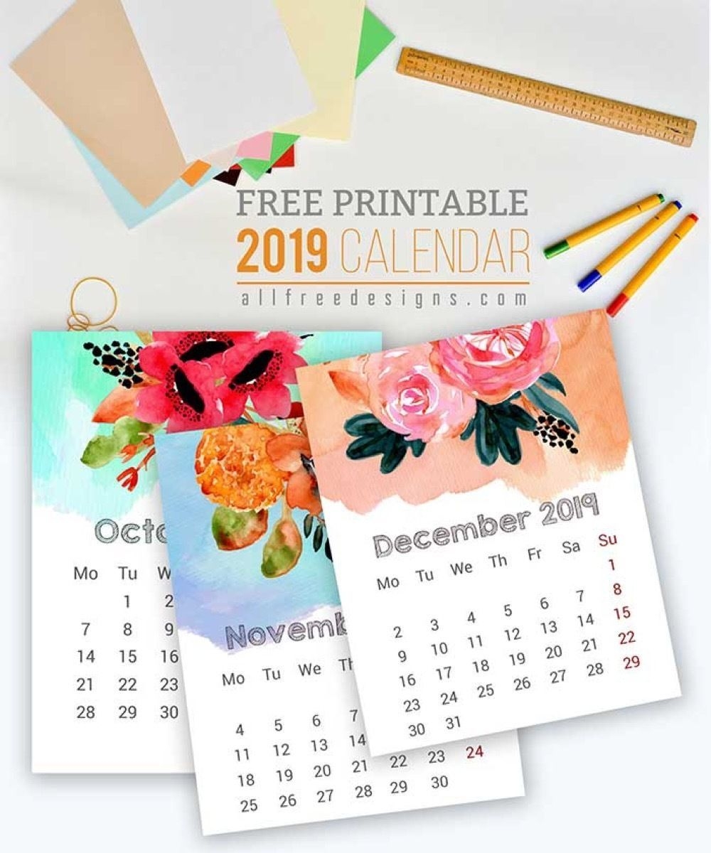 15 Gorgeous Free Printable Calendars For 2020 | Mini