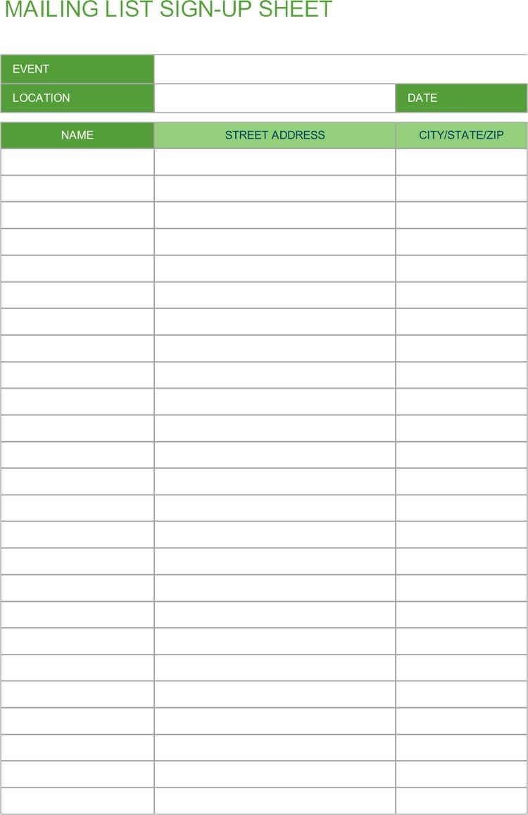 16 free sign in &amp; sign up sheet templates (for excel &amp; word)