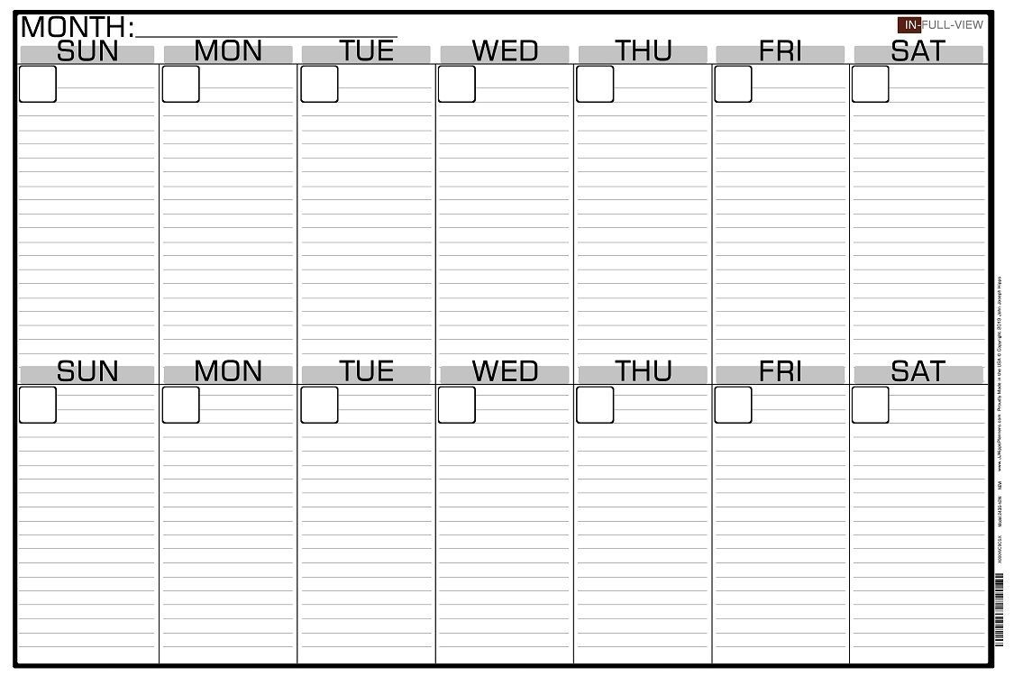 Blank Two Week Calendar Example Calendar Printable