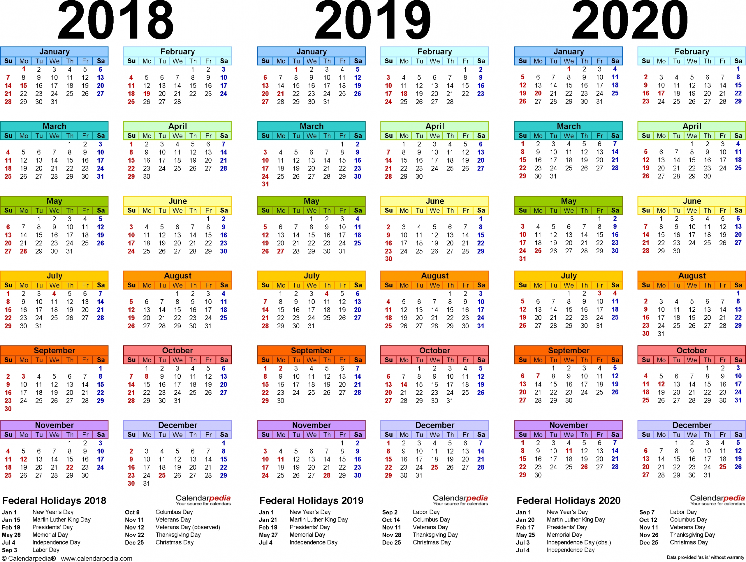 2 year pocket calendar 2019 and 2020 in 2020 | calendar