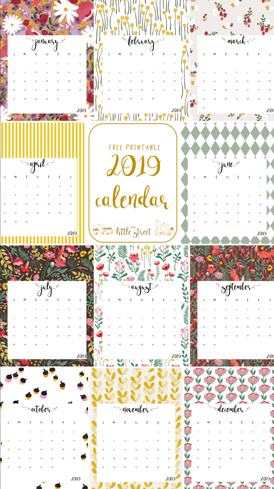 20 Free Printable Calendars For 2020 Yesmissy | Free