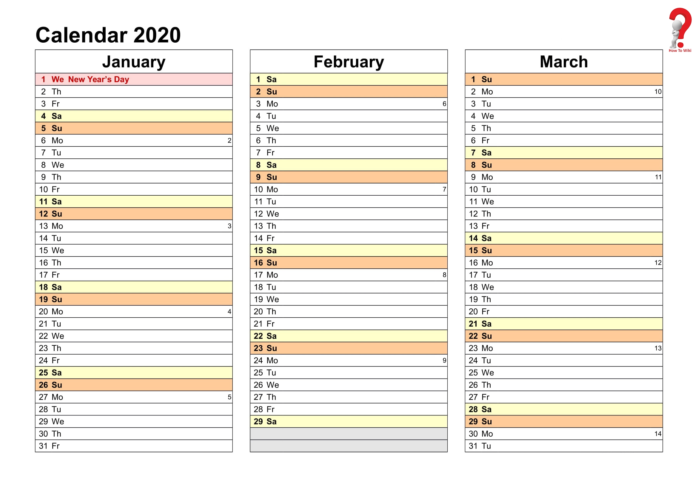 2019 And 2020 Yearly Planner In Excel | Event Calendar