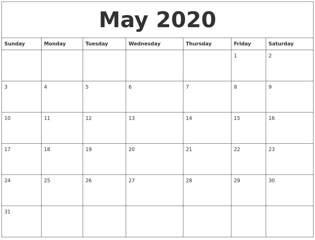 2020 Calendar Autos Post Custom Editable 2020 Free Printable