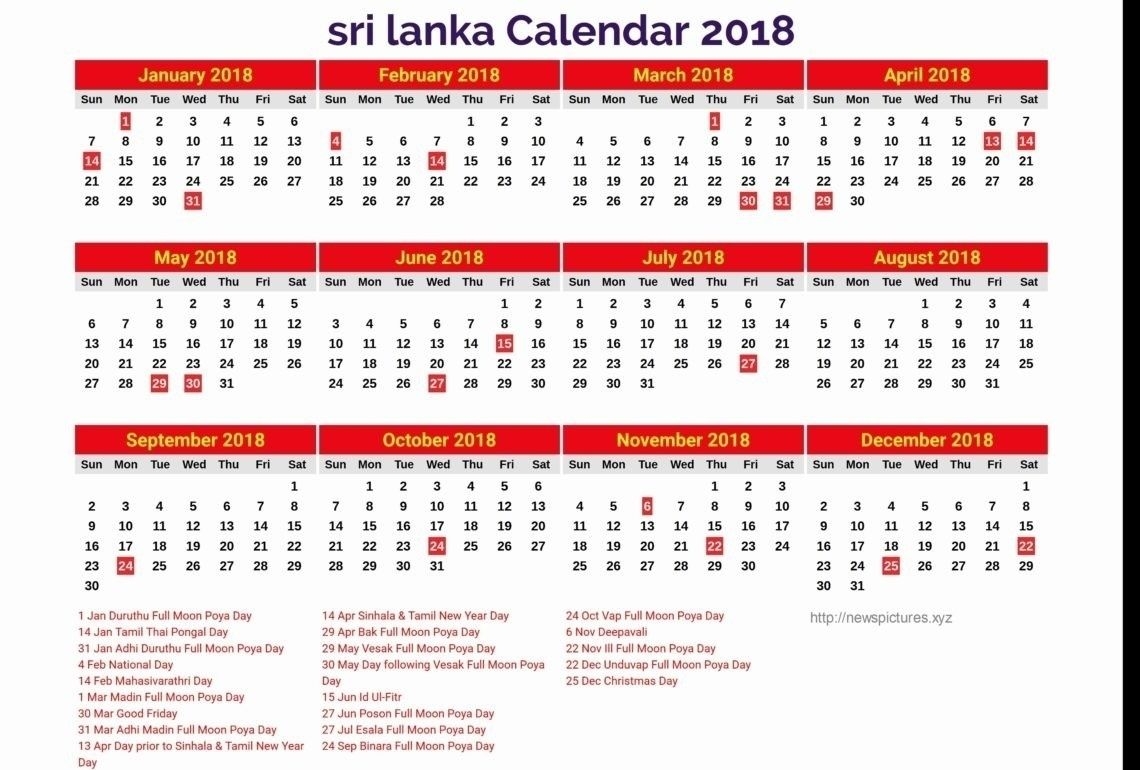 Sri Lanka Calendar With Public Holidays In Pdf Hot Sex Picture