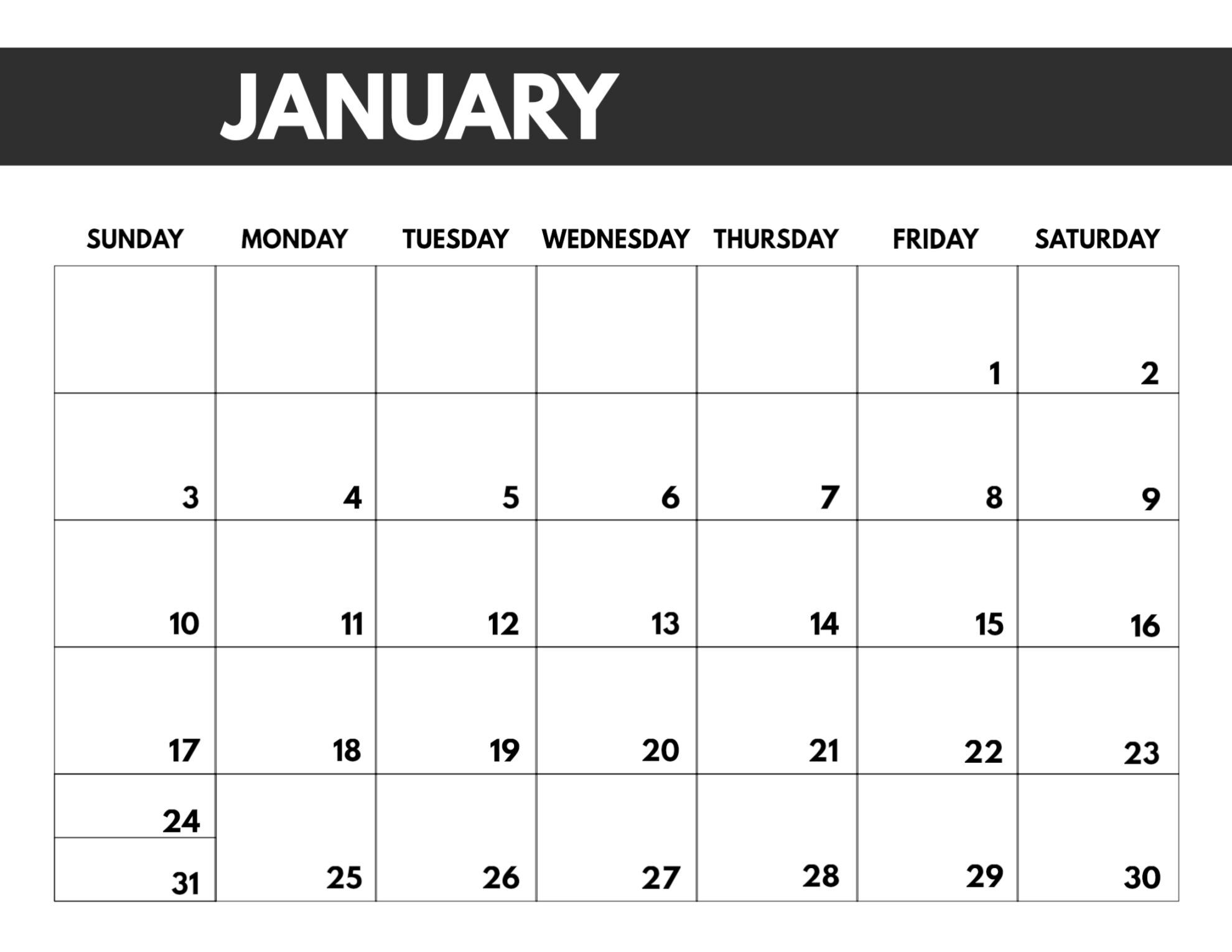 2021 Free Monthly Calendar Templates | Paper Trail Design