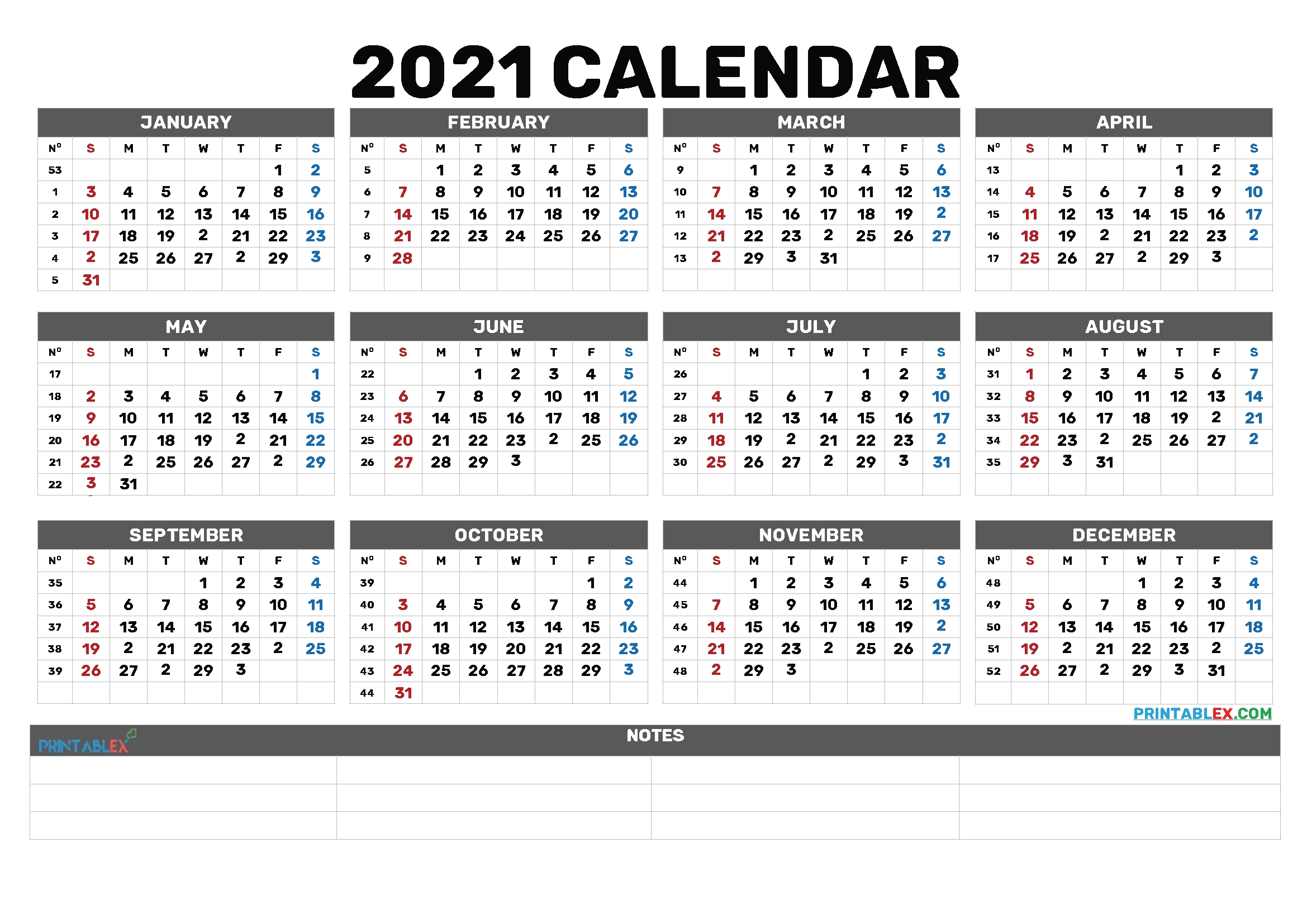 2021 free yearly calendar template word – 6 templates – free