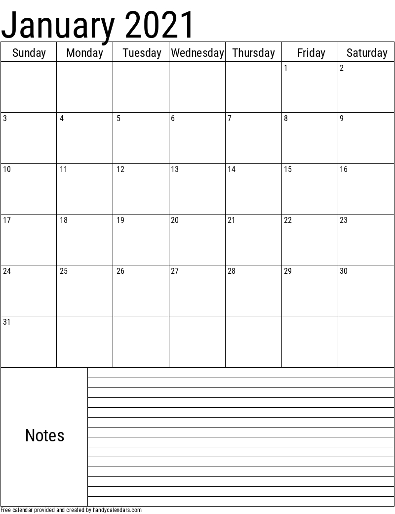 2021 january calendars handy calendars