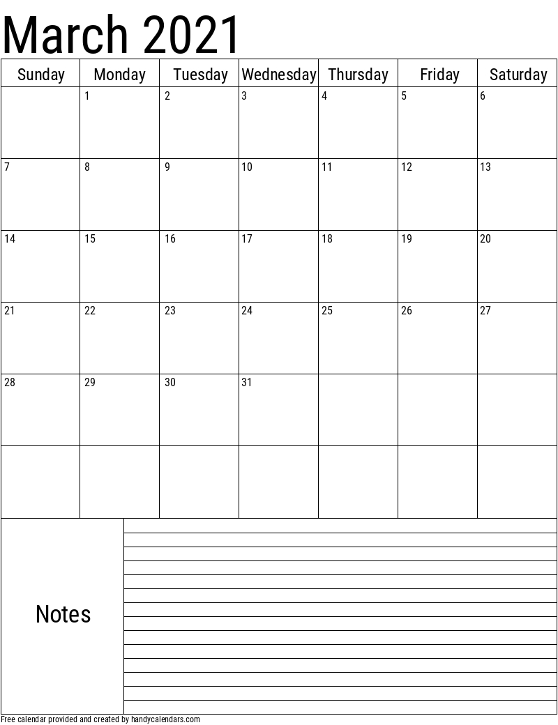2021 march calendars handy calendars