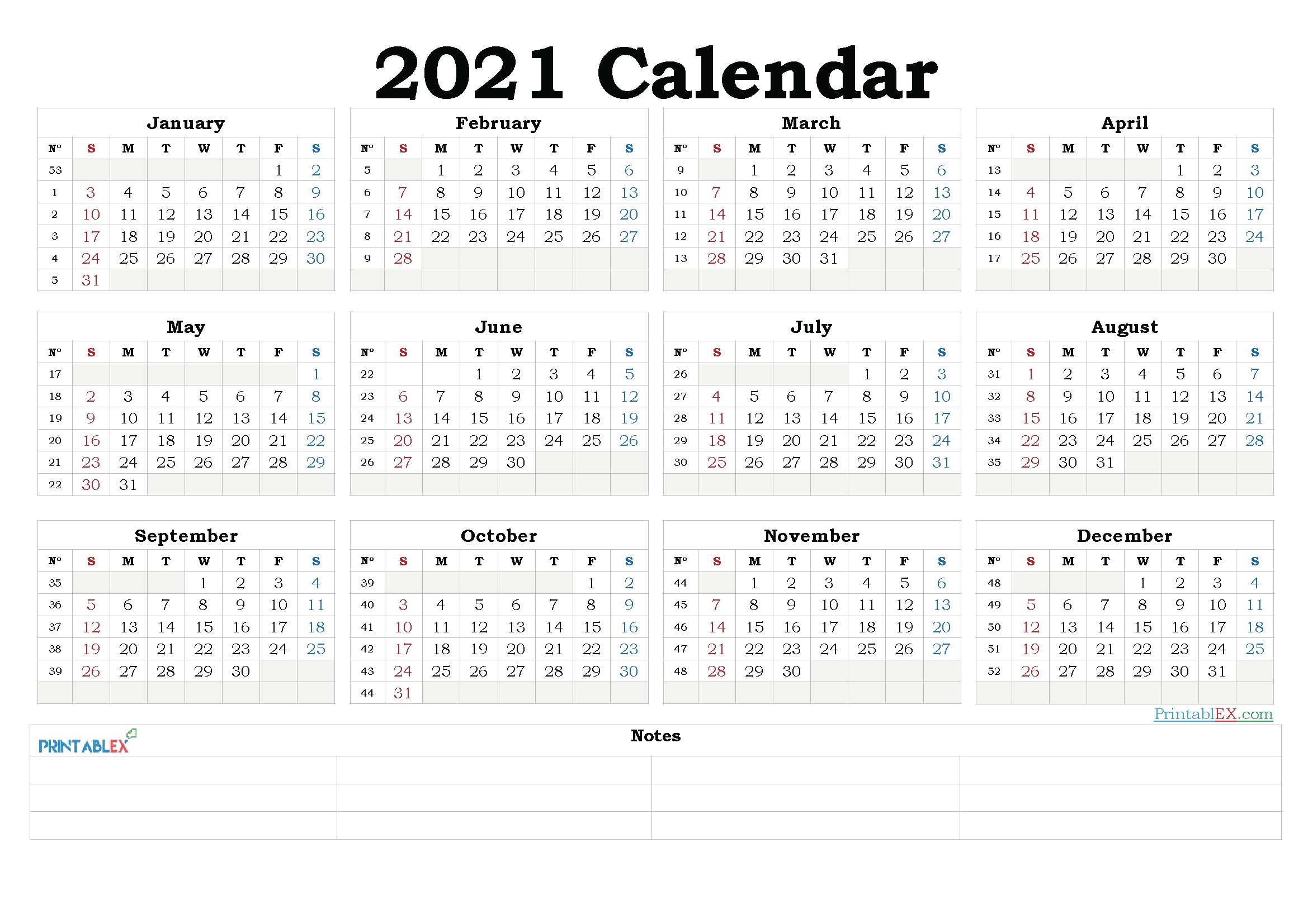 2021 yearly calendar template word – 21ytw185 – free