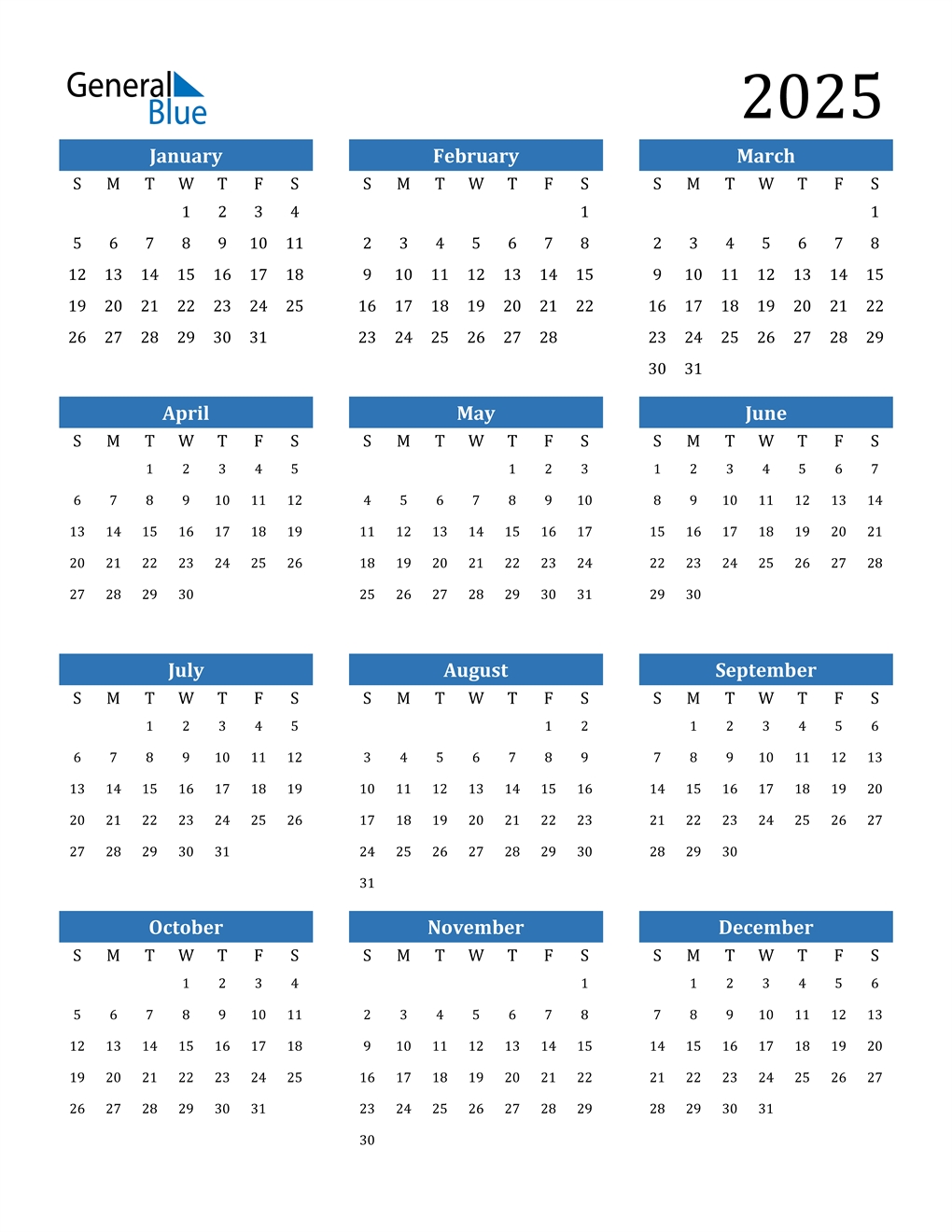 2025 calendar (pdf, word, excel)