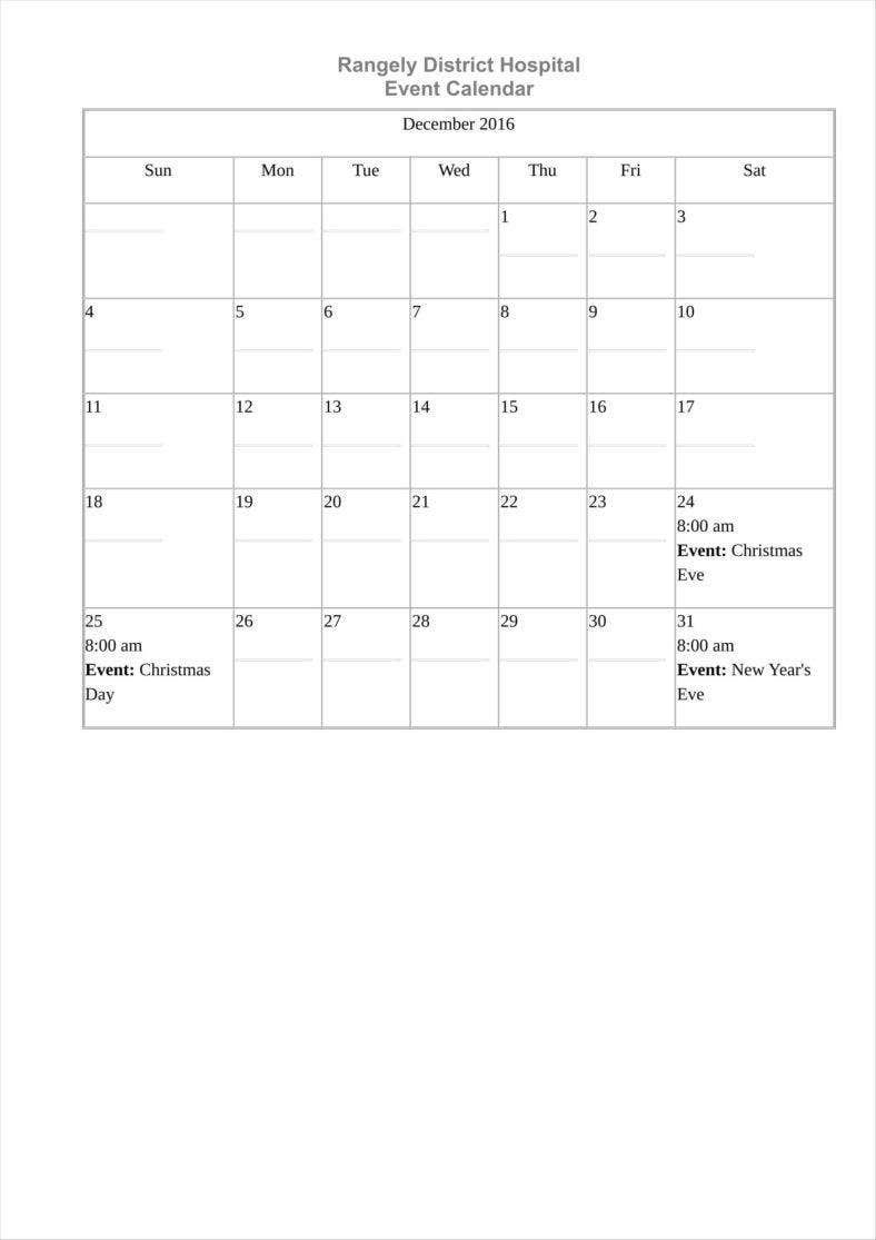 Editable Calendar For Fundraiser Example Calendar Printable