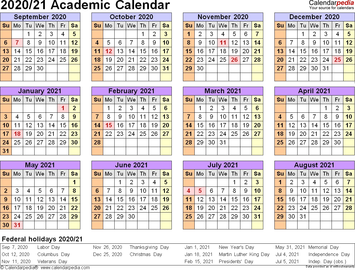 3 year calendar 2020 to 2021 excel | calendar for planning