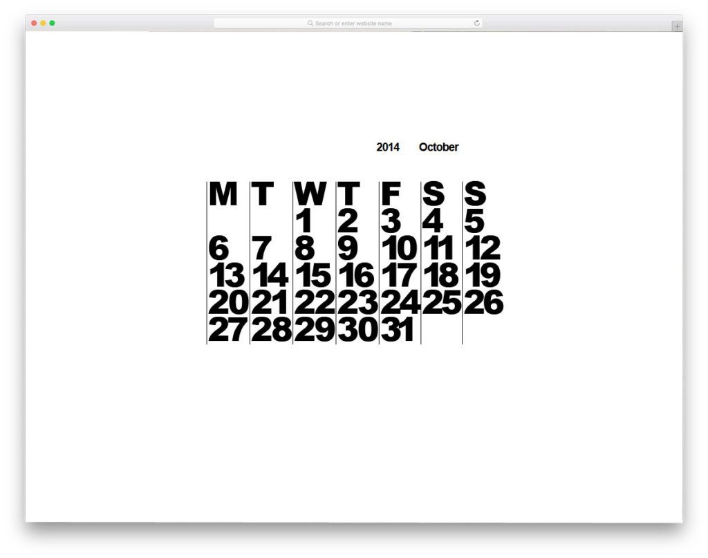 34 Html Calendar Designs To Easily Organize Goals And Events