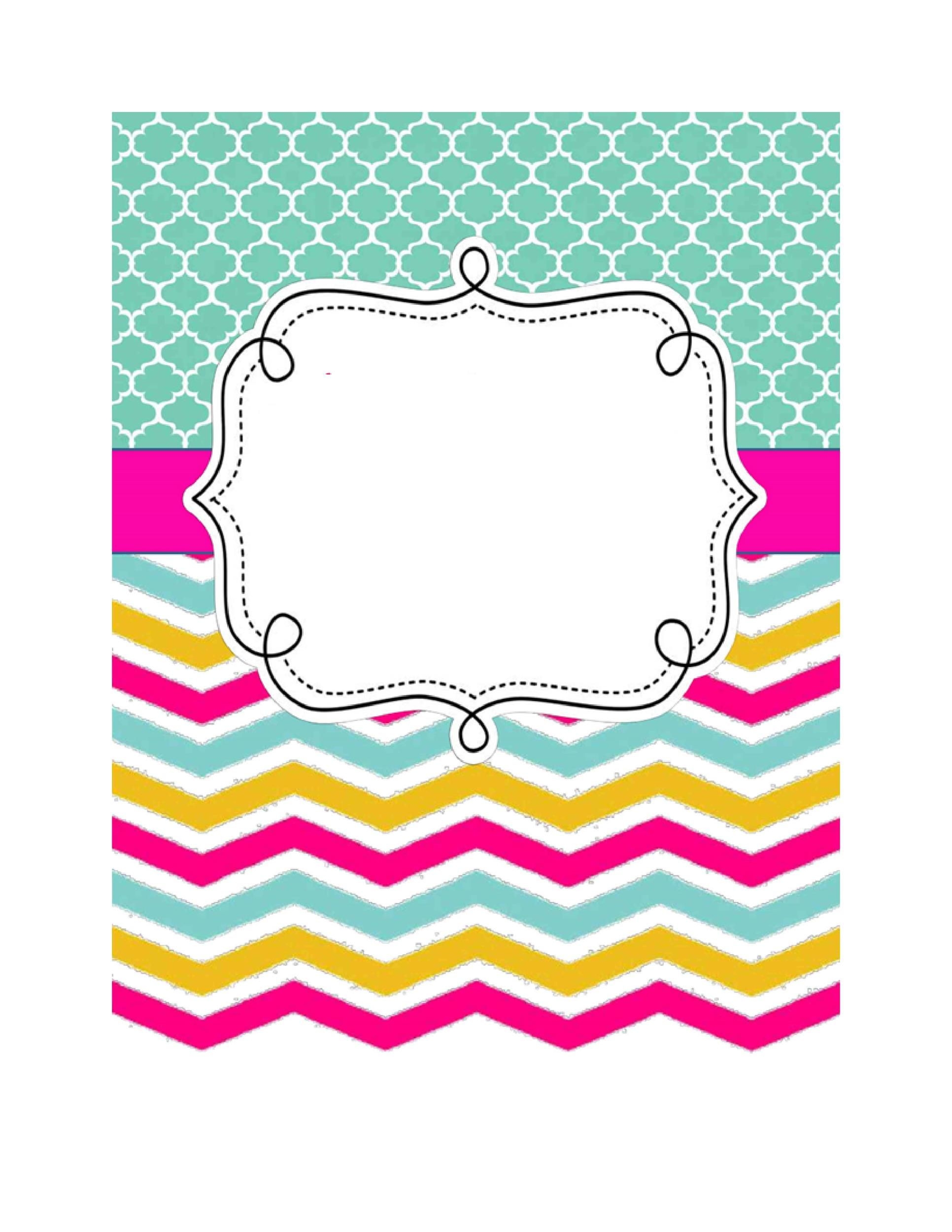 3 Ring Binder Cover Templates