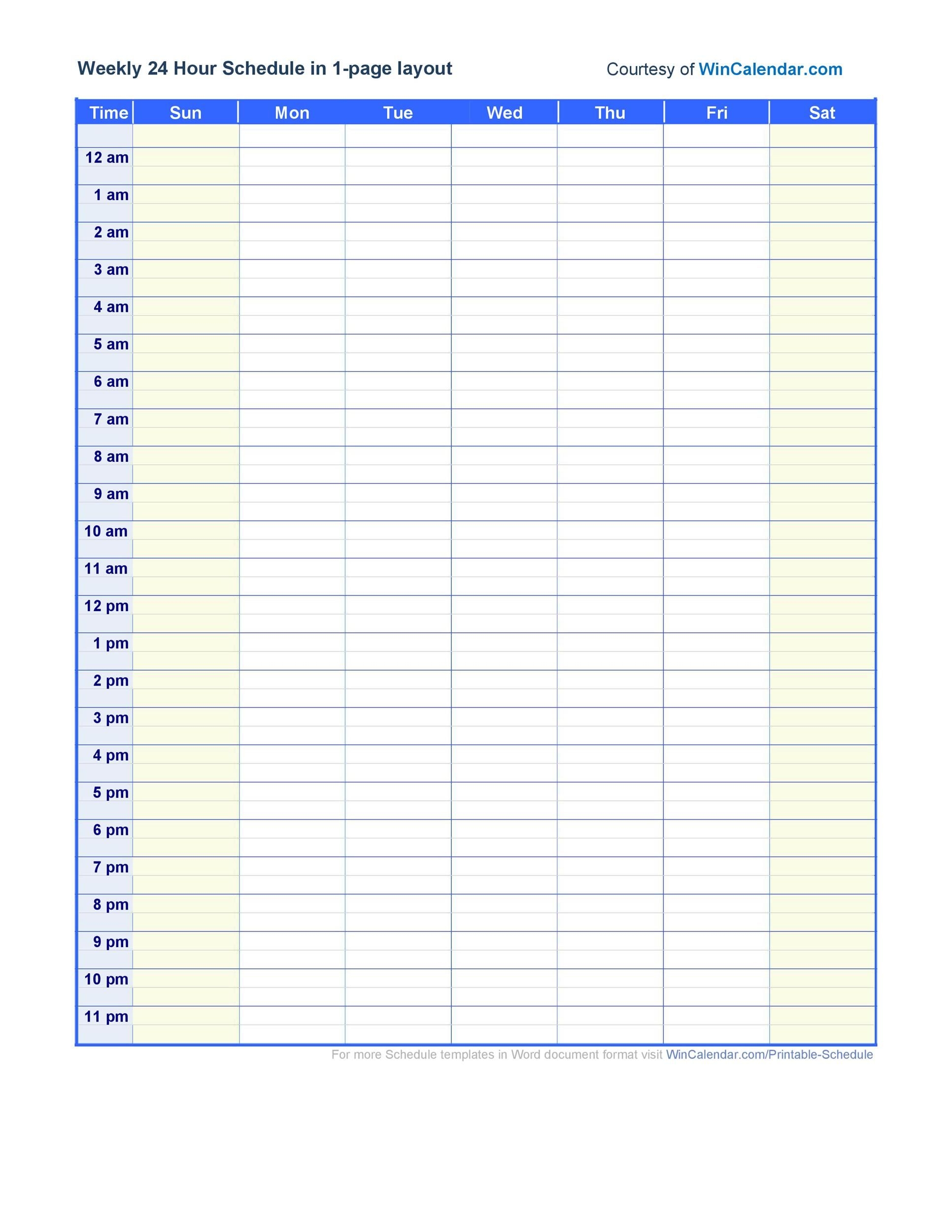 printable daily schedule template from thirty handmade days schedule