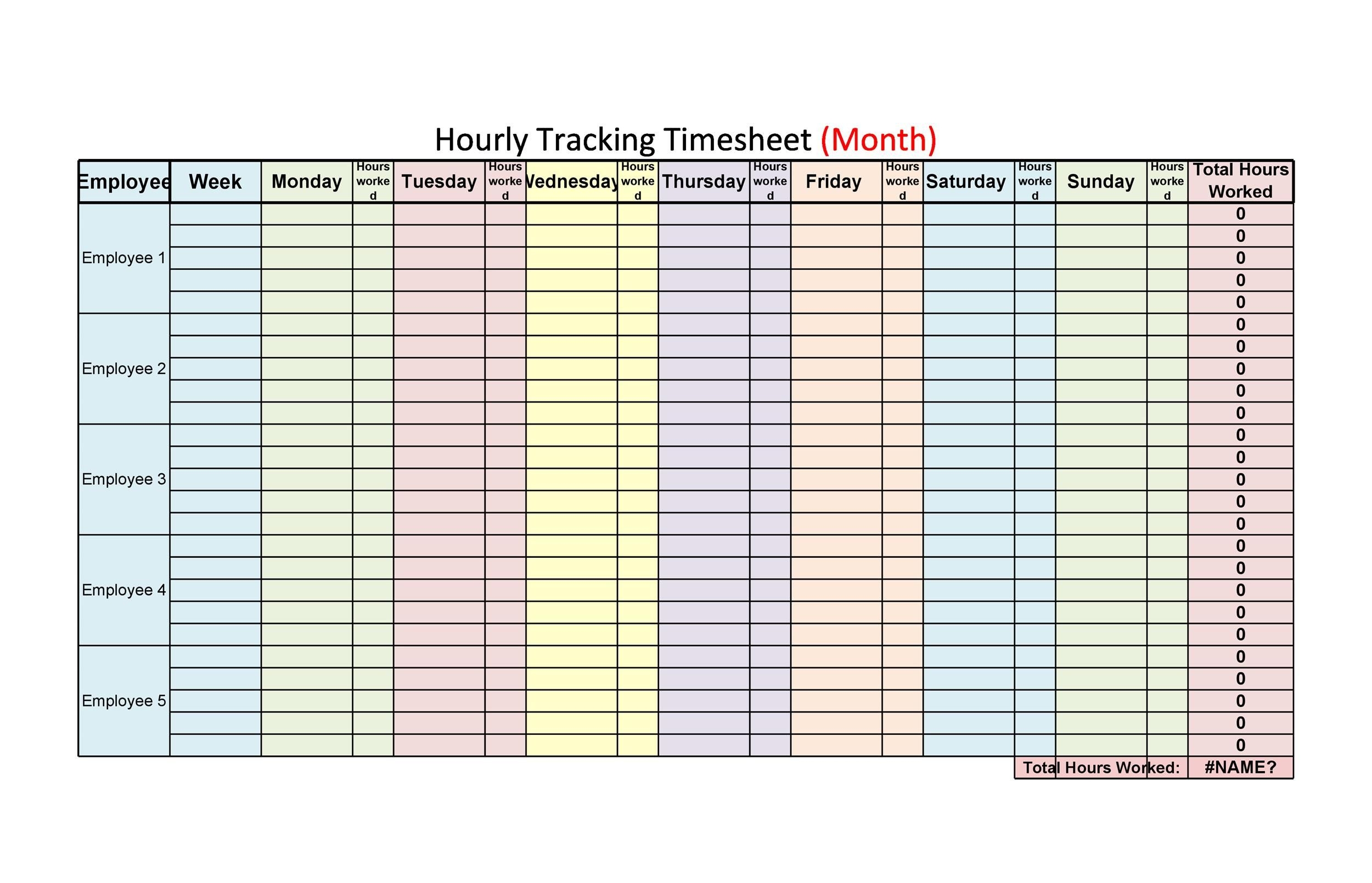 43 Effective Hourly Schedule Templates (excel & Ms Word) ᐅ