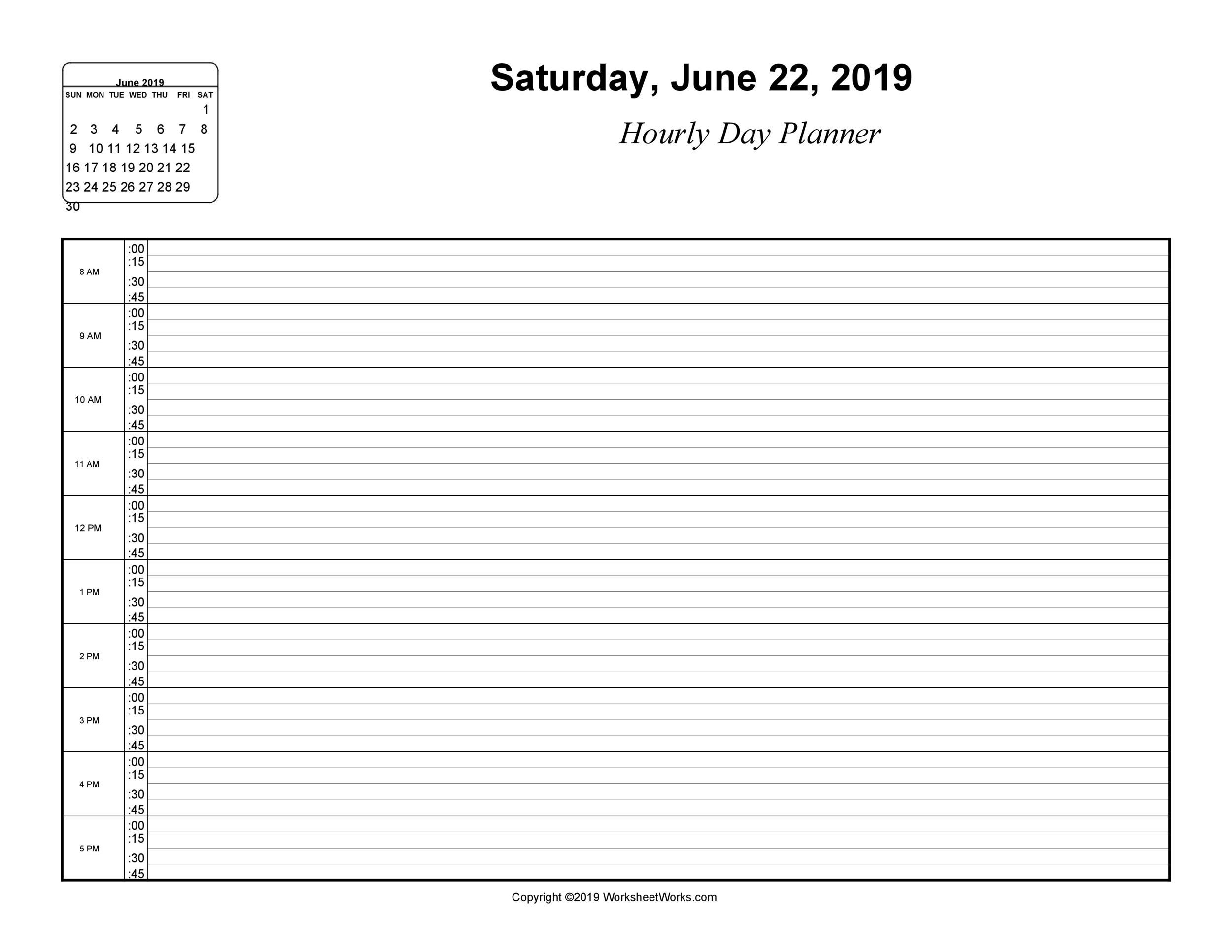 43 Effective Hourly Schedule Templates (excel & Ms Word) ᐅ