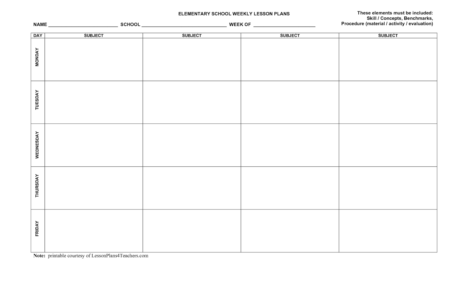 5 day printable monthly calendar | monthly calendar blank 2020