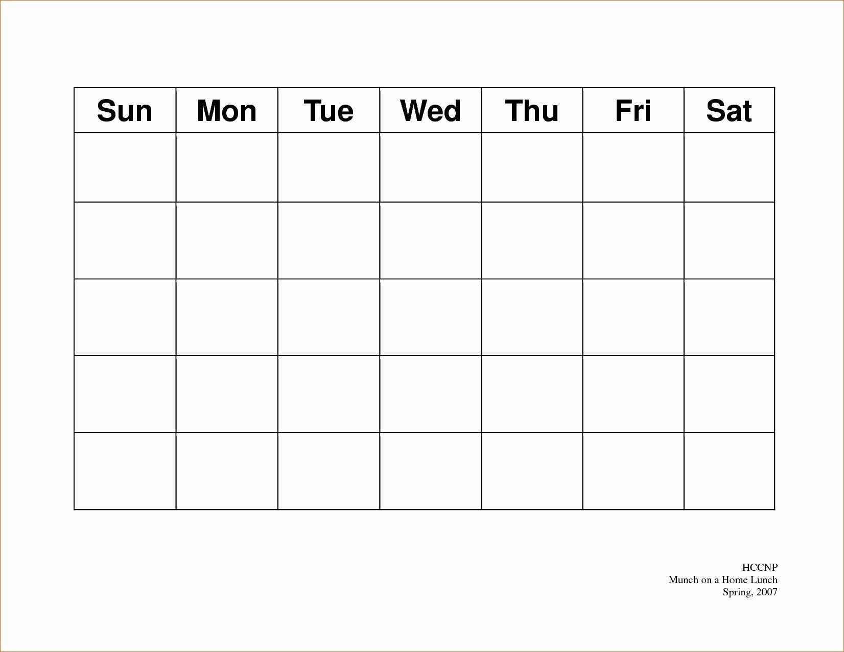 5 day schedule template elegant free printable 5 day monthly