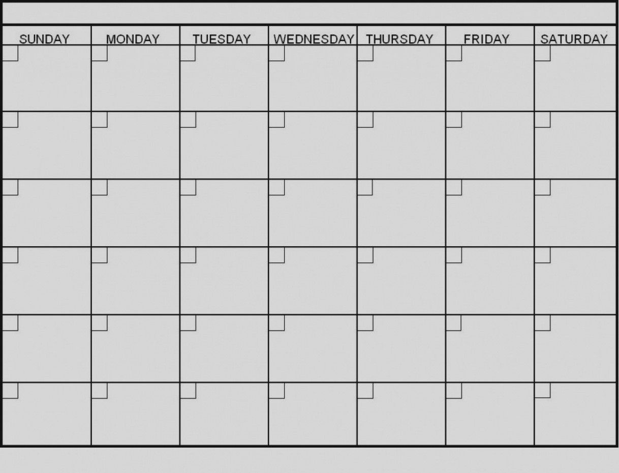 6 Week Blank Calendar Printable | Blank Calendar Template