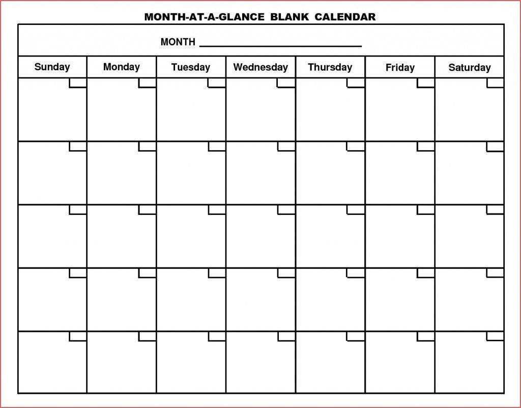 6 Week Schedule Template