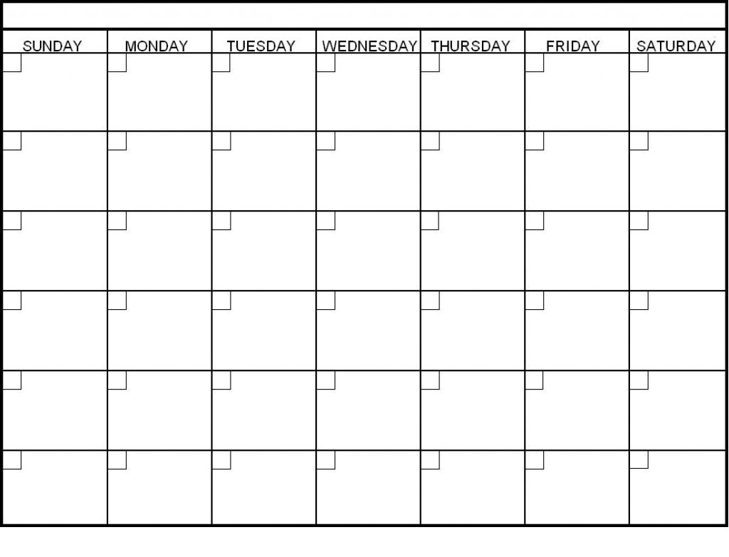 6 Week Blank Schedule Printable Example Calendar Printable