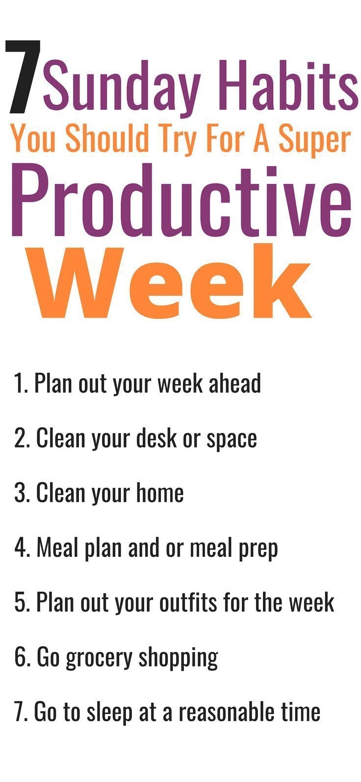 7 sunday habits for a productive week meercai