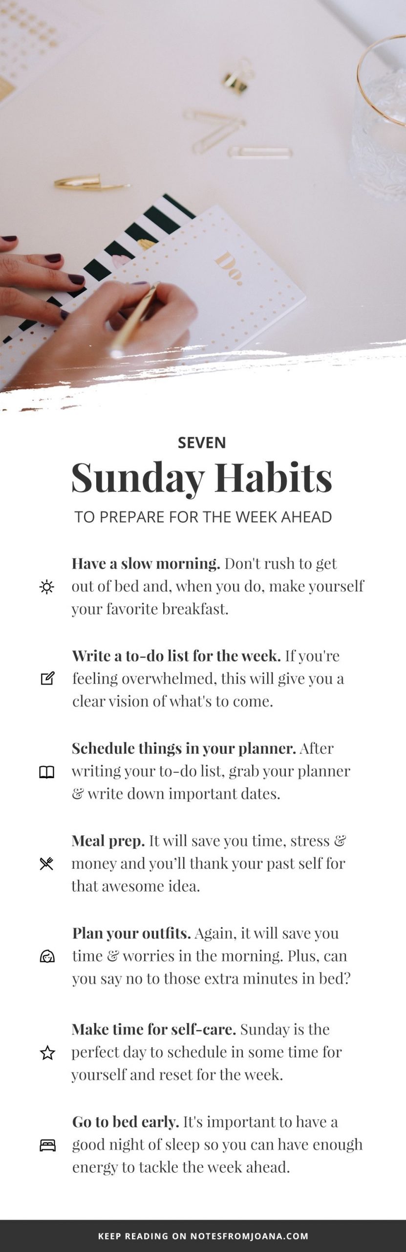 7 sunday habits to prepare you for the week ahead