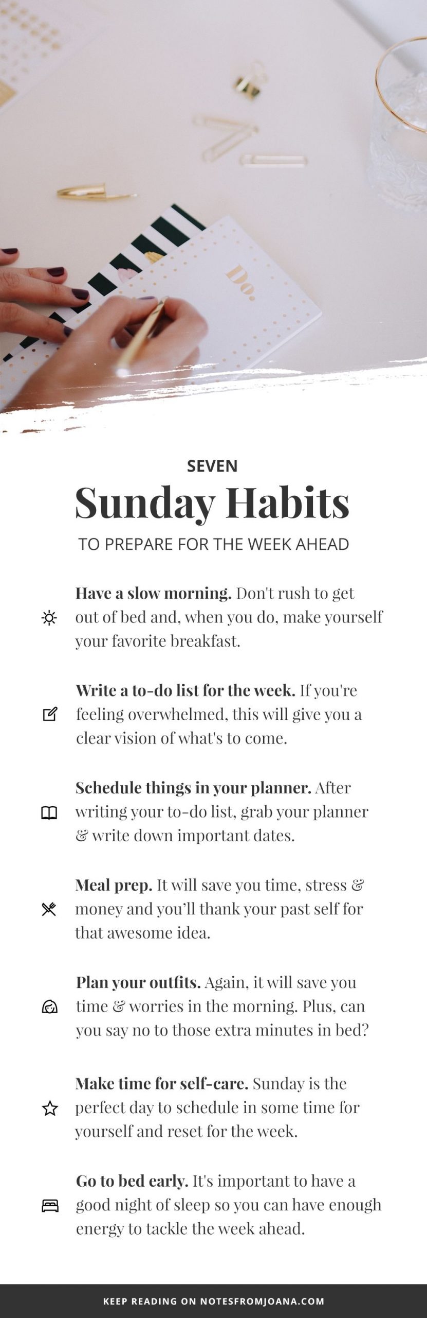 7 Sunday Habits To Prepare You For The Week Ahead