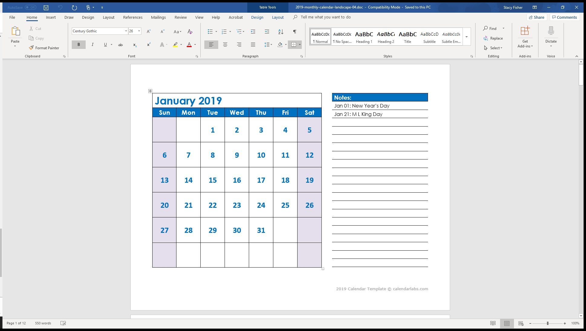 7 Top Place To Find Free Calendar Templates For Word