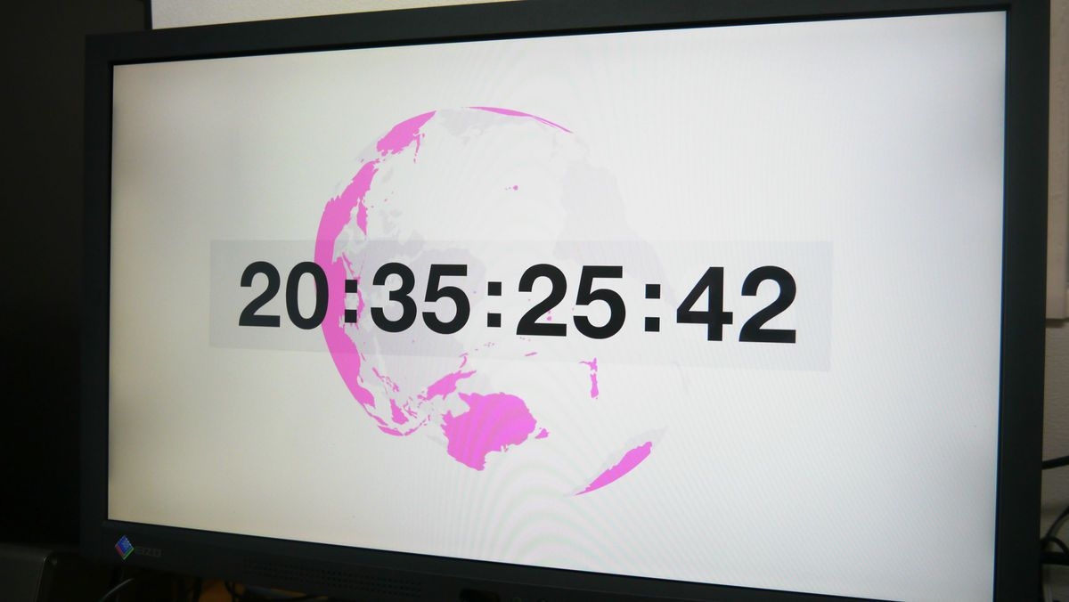 A Screensaver That Reproduces Summer Wars' S Countdown Like