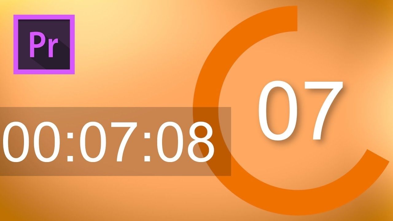 Adobe Premiere Countdown Timer Template