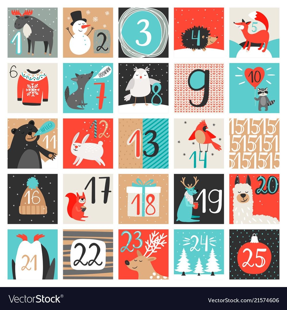 Advent Calendar December Countdown Calendar