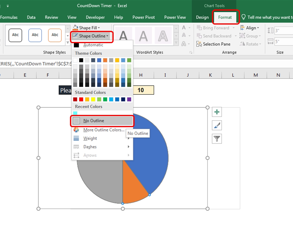 animated countdown timer in excel | thedatalabs