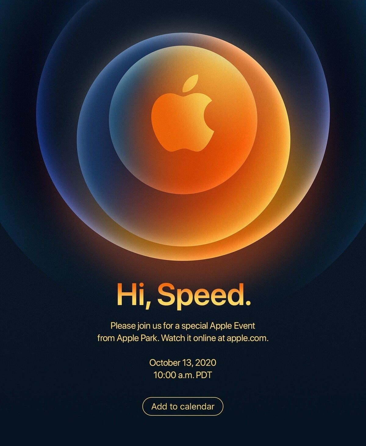 Apple's Event Calendar: 'hi, Speed' Event To Take Place On