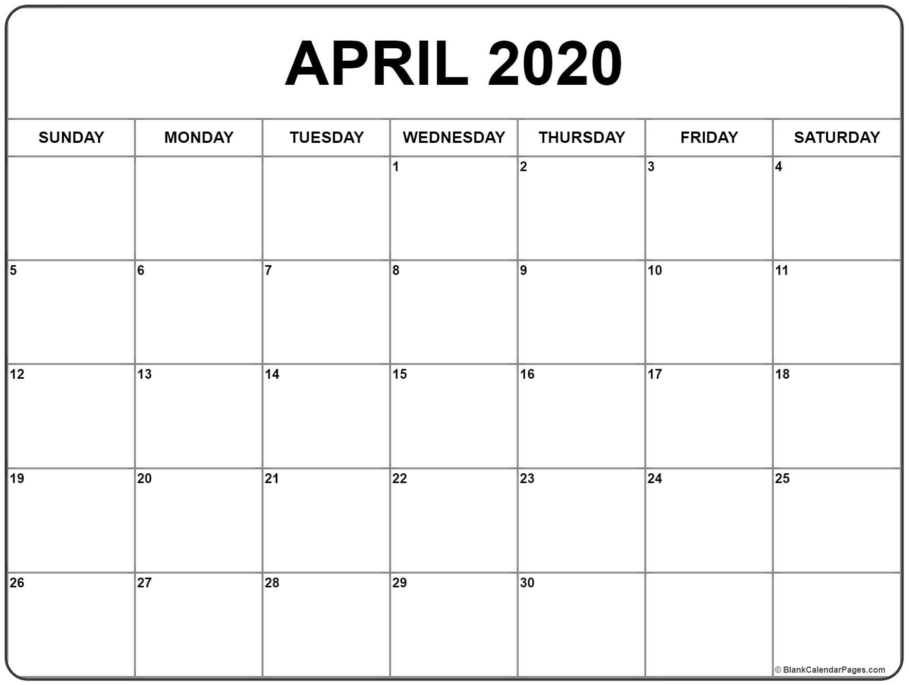 april 2020 calendar | free printable monthly calendars