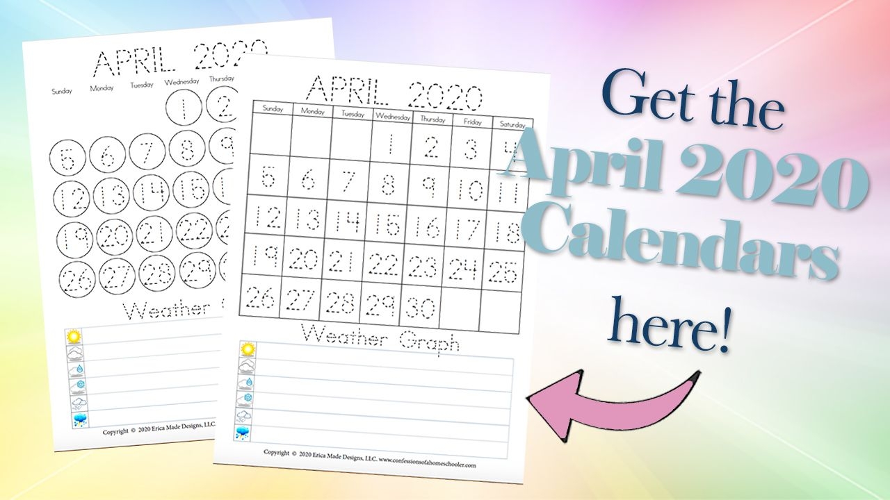 april 2020 free printable calendars confessions of a