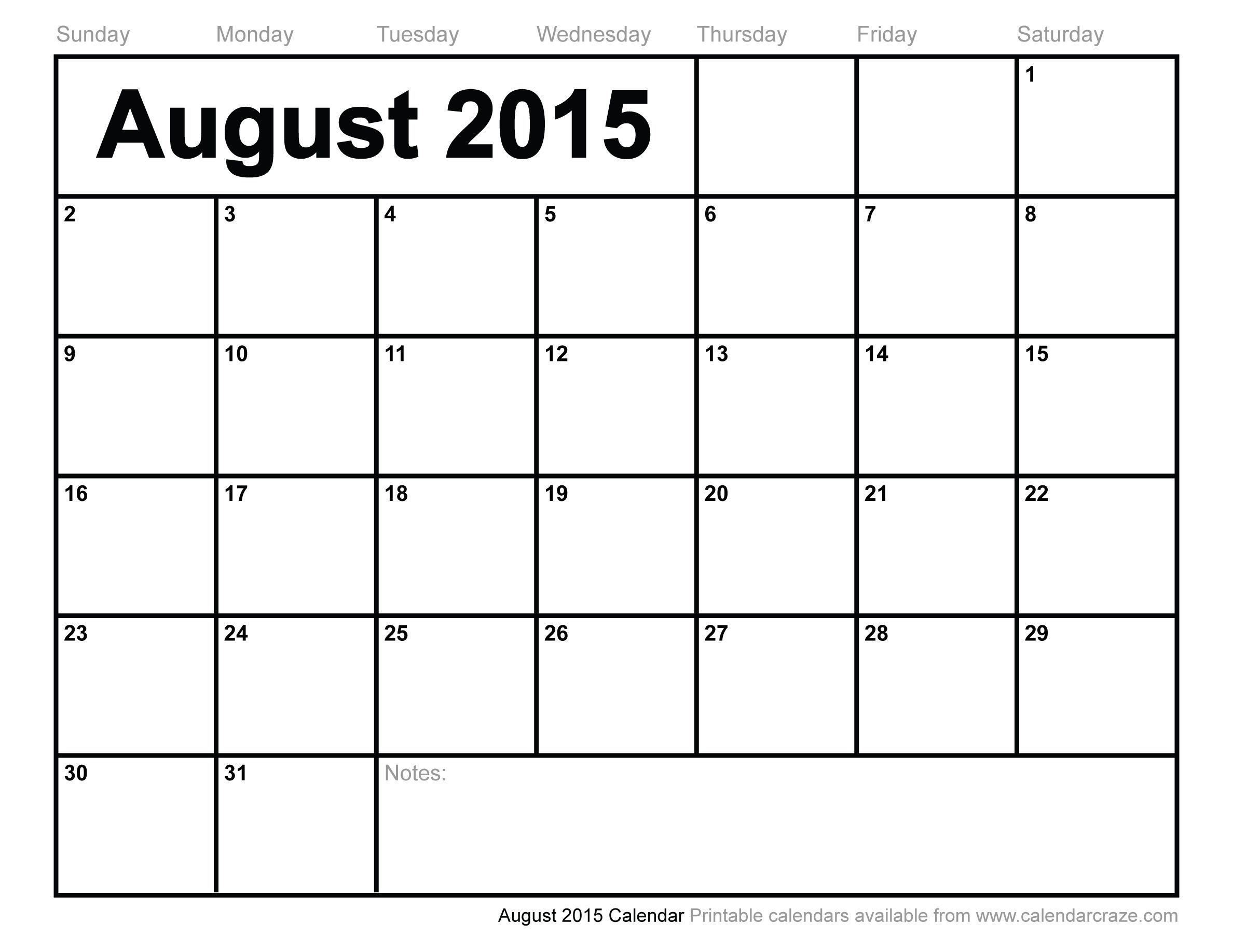 august 2015 calendar printable | printable calendar july