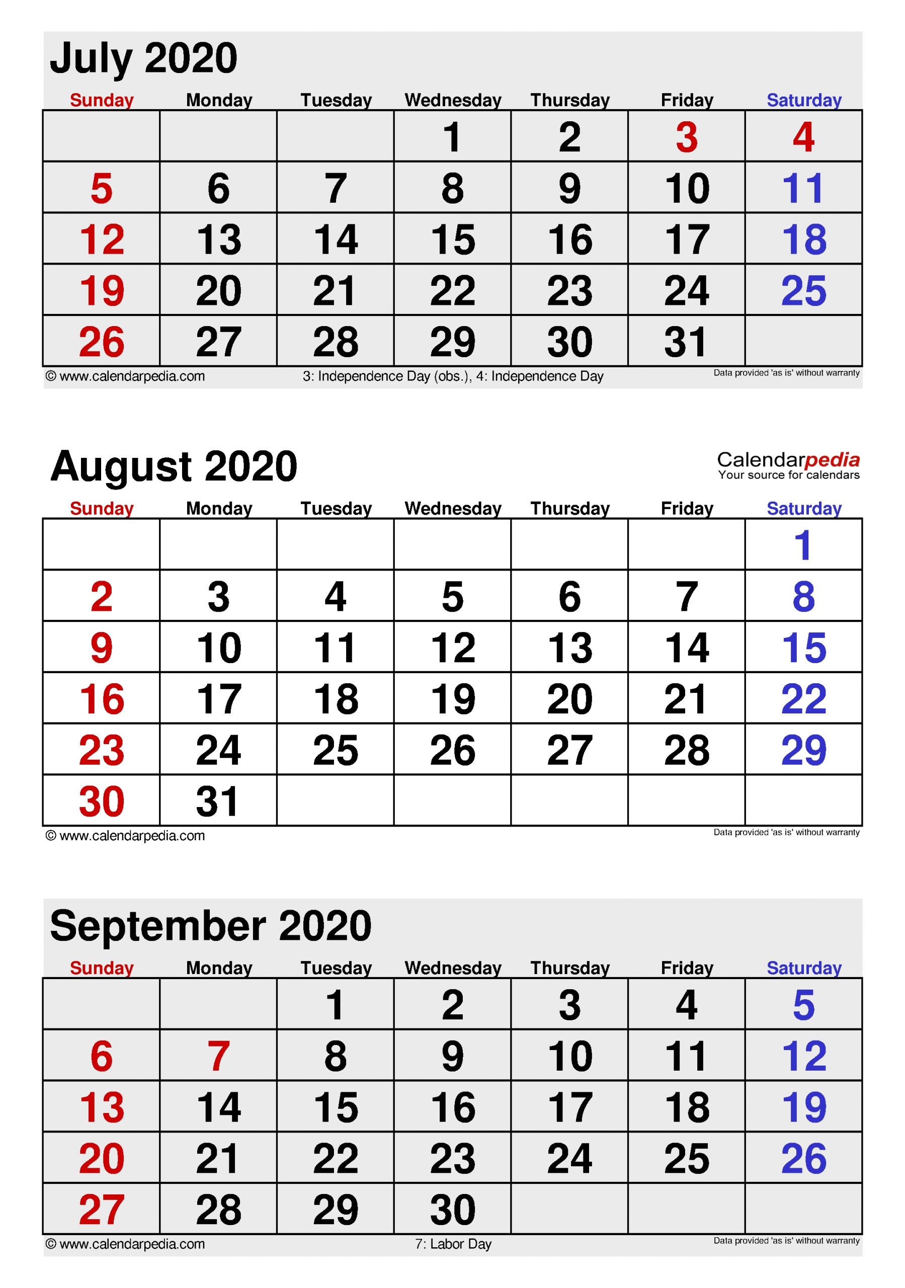 august 2020 calendar | templates for word, excel and pdf