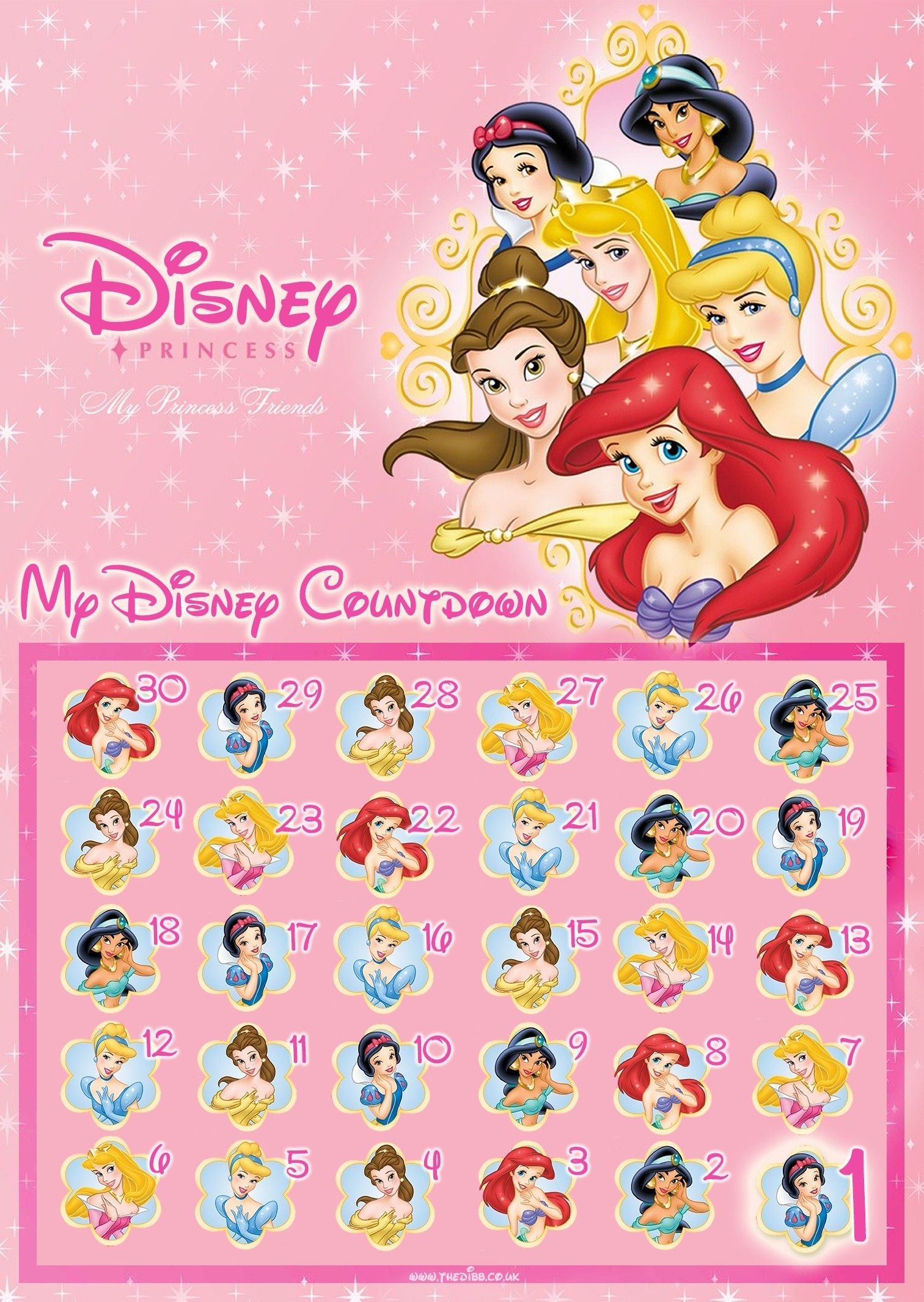 Disney Vacation Countdown Calendar Printable Free Example Calendar 