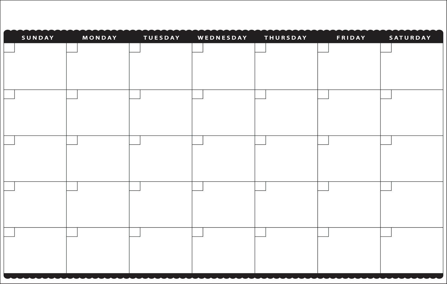 Awesome Month At A Glance Calendar Printable | Free