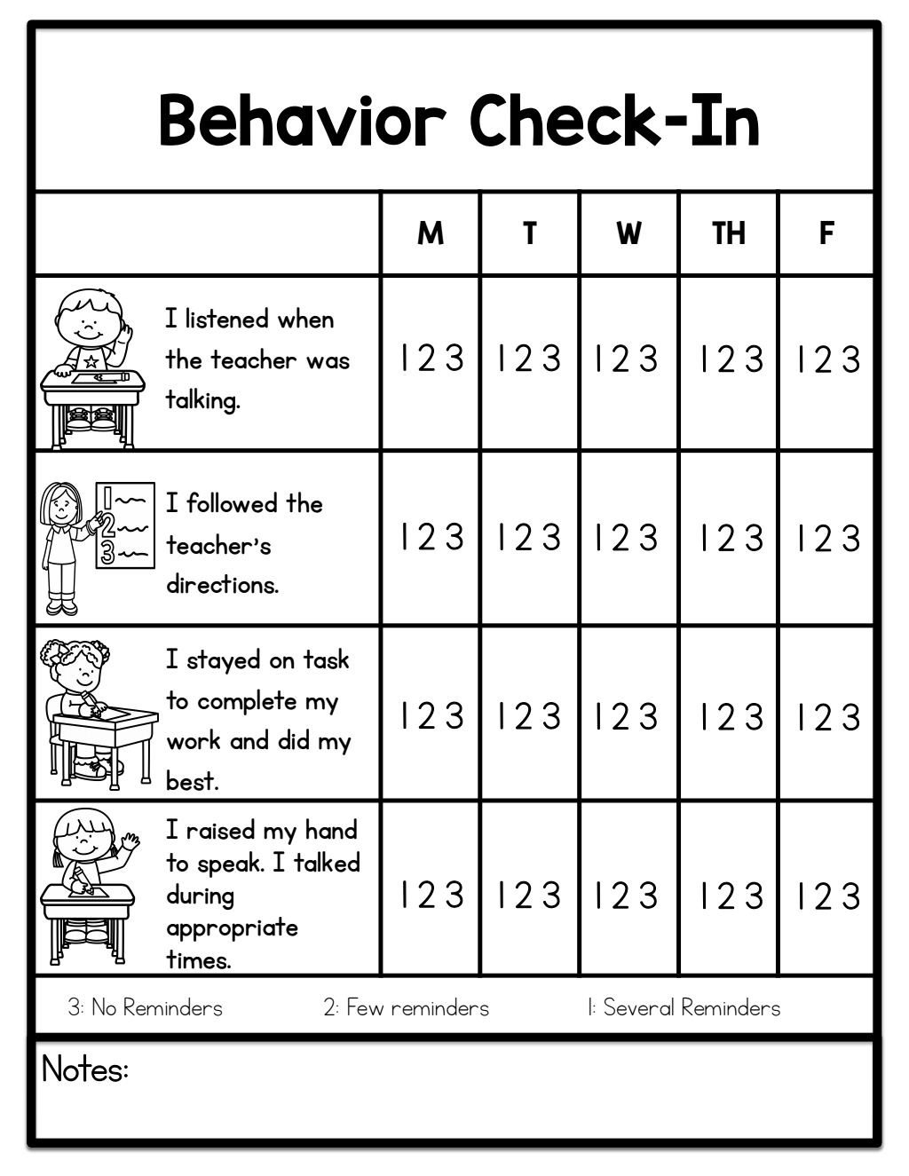 Behavior Charts Pdf Google Drive | Kindergarten Behavior