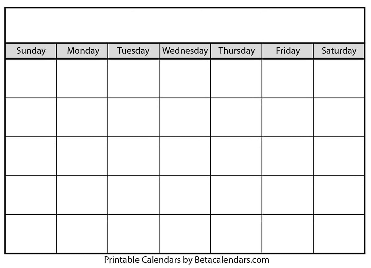 blank calendar 2021 | free blank printable templates