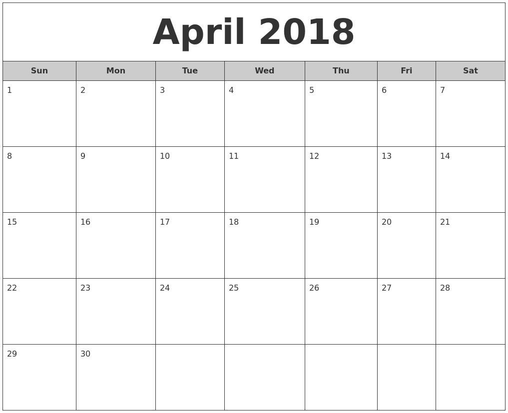 Blank Calendar Mon Through Fri With No Dates Or Month
