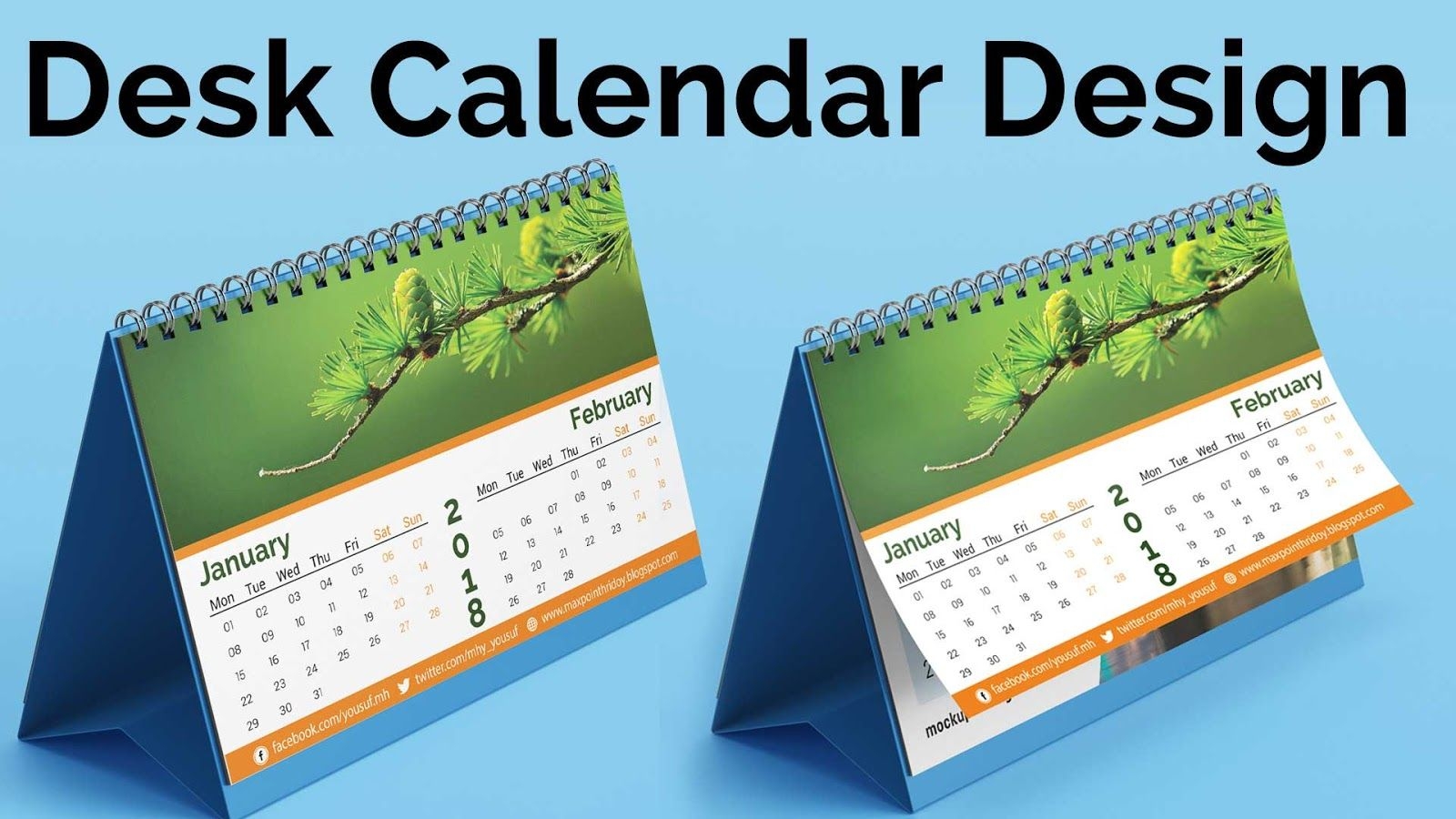 calendar design 2018 | how to create a desk calendar in