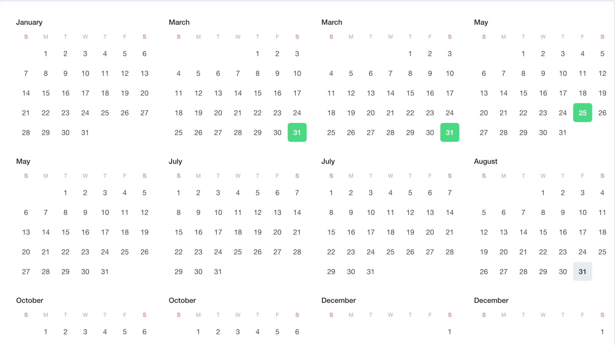 Calendar Example: Full Calendar Day Select Issue · Issue