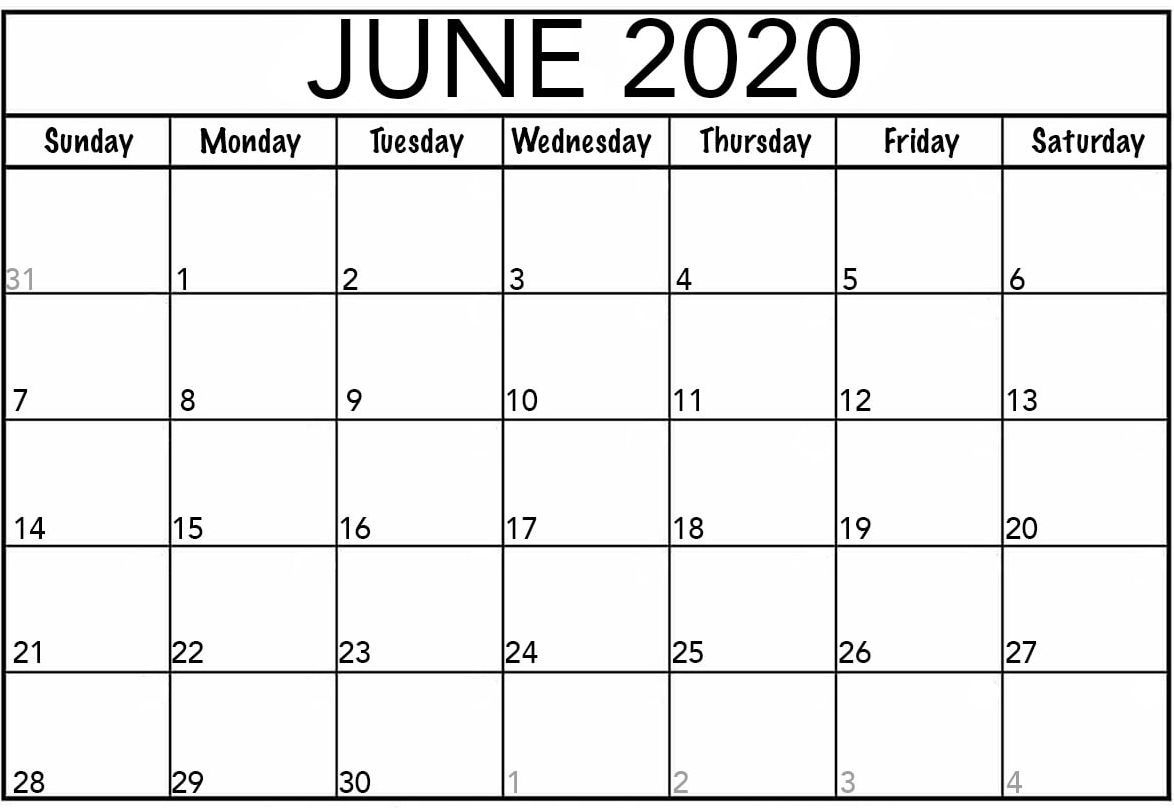 calendar june 2020 printable template word web galaxy